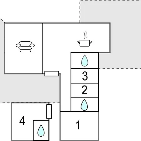 בית נופש 4 Bedroom Cozy In *